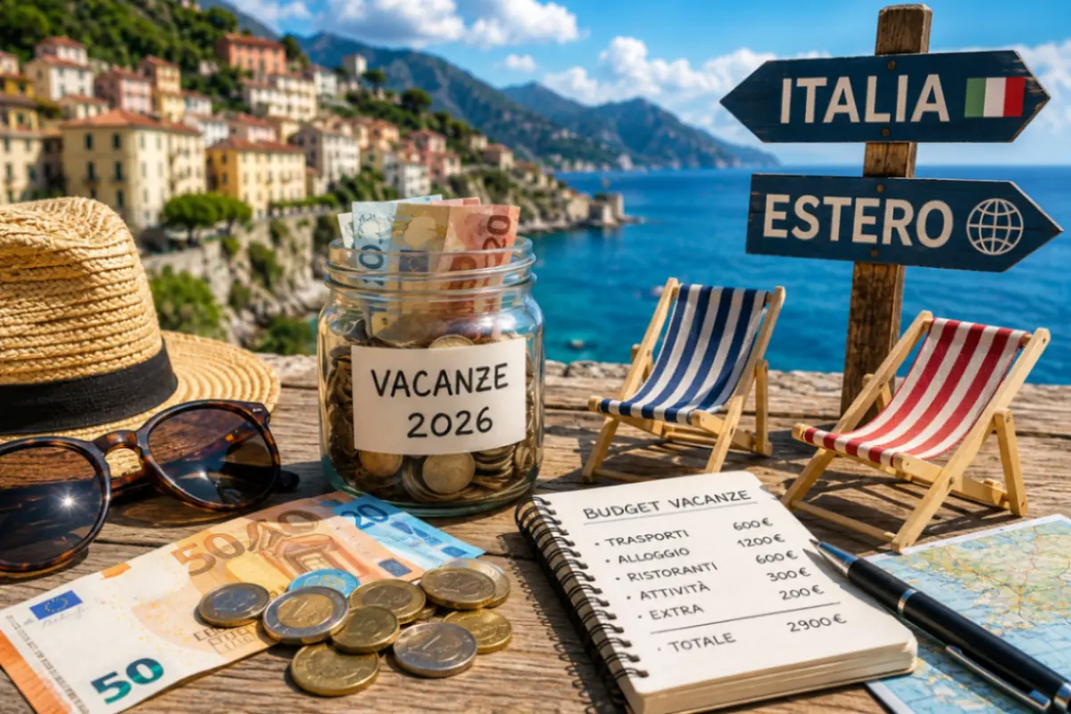 Risparmi per le vacanze 2026 con confronto tra destinazioni in Italia e all'estero